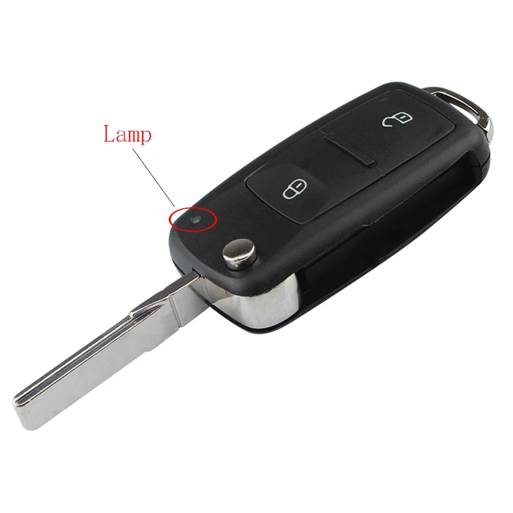 

New 2/3 Button Folding Flip Remote Car Key Case FOB Shell For Vw VOLKSWAGEN Transporter T5 Polo G