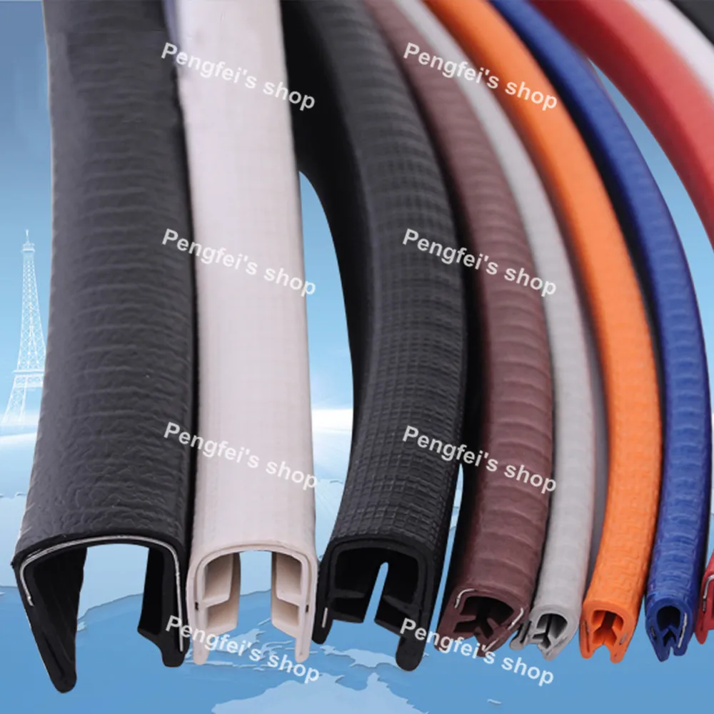 

Free shipping 5m 10mm width 17mm height 504U5 U type rubber sealing strip for cars or table etc.