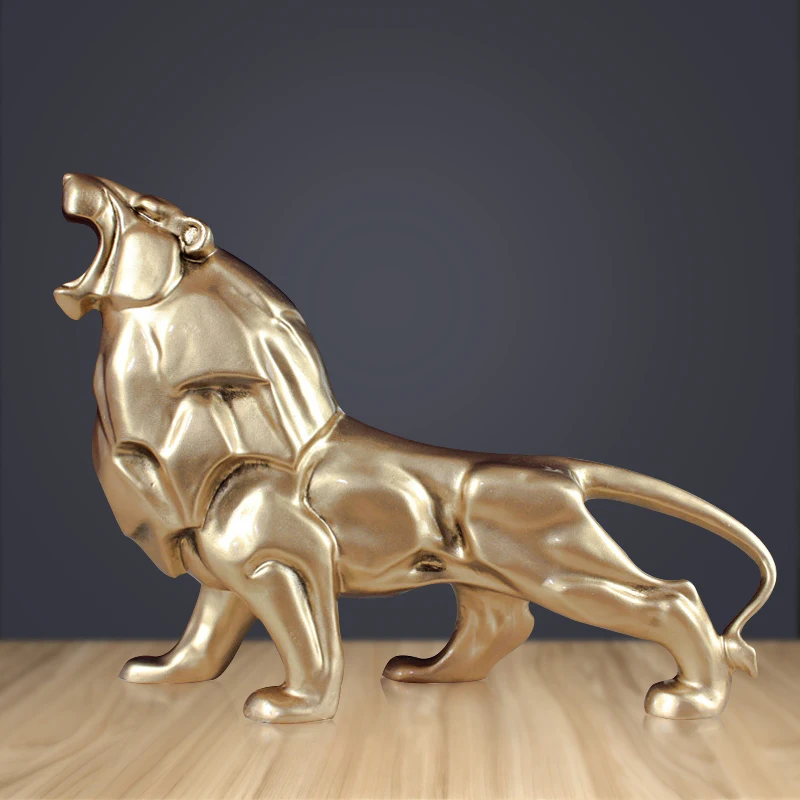 Lion Statue Home Decor / Amazon.com - Majestic Lion Statue for Outdoor or Home Decor / Lion statues home decoration anima model nordic resin figurine sculpture statue.