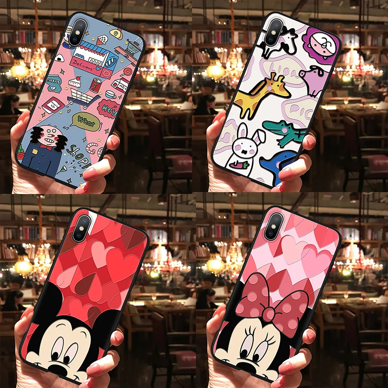

3D Relief Black Matte Case For Samsung Galaxy A10 A20 A20E A30 A40 A50 A60 A70 M10 M20 M30 S8 S9 S10 Plus S10E Cartoon TPU Coque