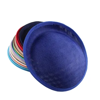 

NEW STYLE 20CM royal blue millinery imitation SINAMAY fascinator base fascinators party hat DIY hair accessories cocktail hats