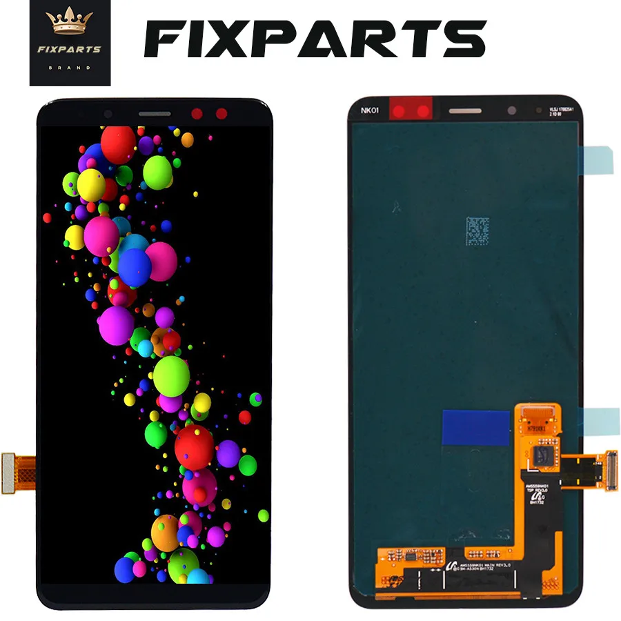 AMOLED экран для SAMSUNG GALAXY A8 2018 ЖК дисплей A530 сенсорный дигитайзер сборка Замена 5 6