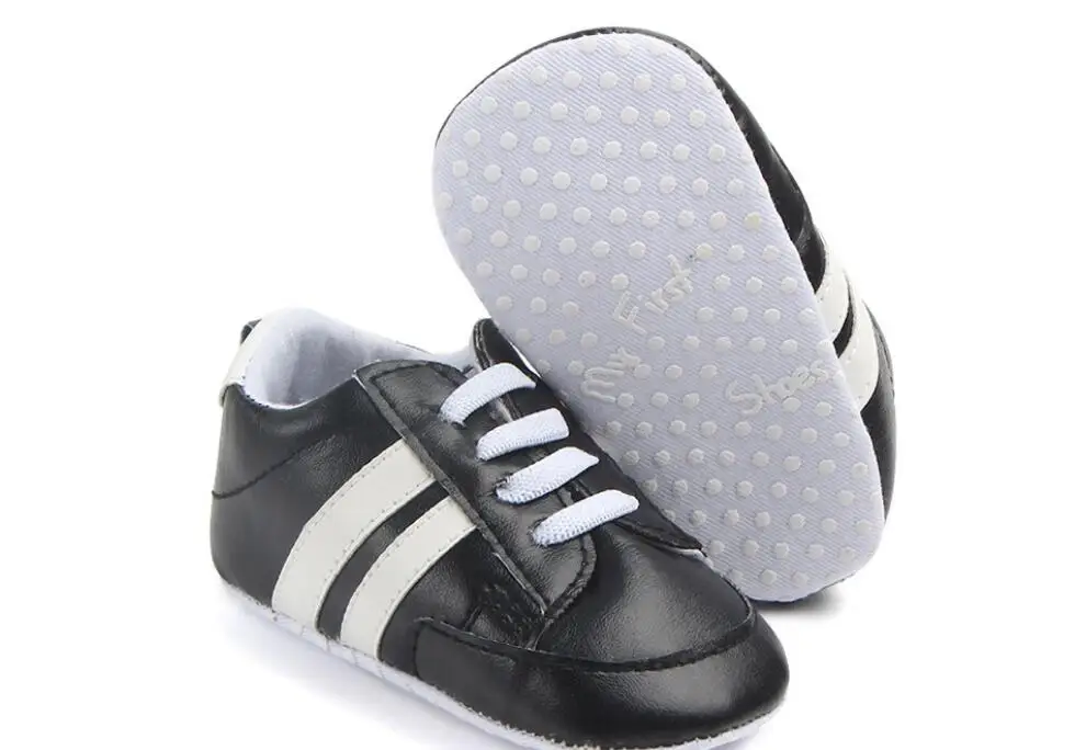 Классические кожаные ботинки из мягкой кожи; детская парусиновая обувь; обувь для новорожденных; мягкие пинетки для новорождённых; for0-18month обувь для малышей