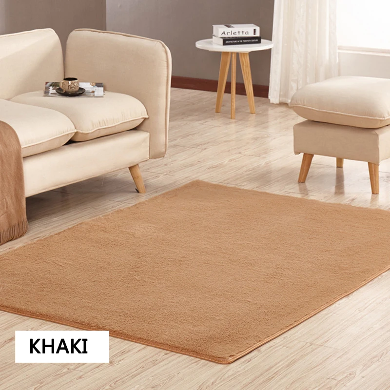 EHOMEBUY New Rugs Carpets For Living Room Rectangle Home Hotel Khaki