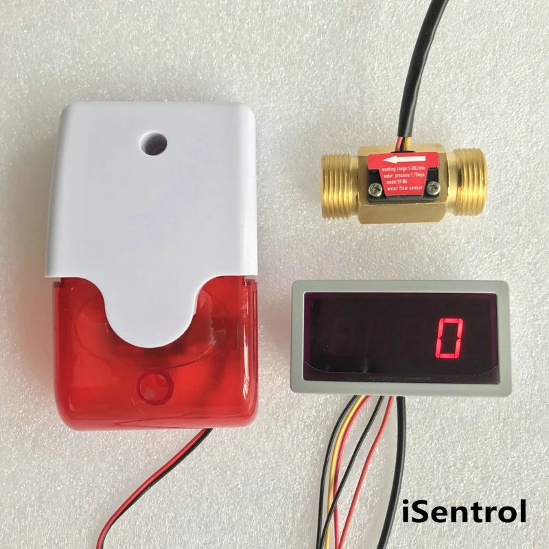 Us308mt Electronic Flow Meter Alarmer Yfb6 245l/min Pom Hall Effect