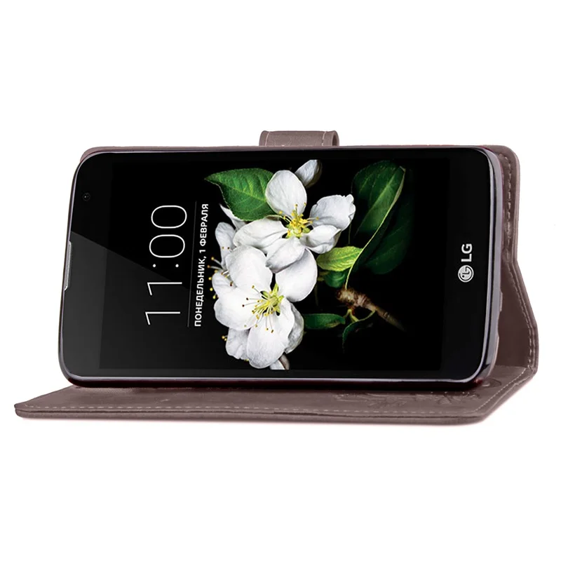 محفظة جلدية الهاتف حقيبة لجهاز LG K10 2017 K4 K5 K7 K8 Q6 X الطاقة K220DS G4 G5 G6 ستايلس 2 3 ليون روح Q الإبرة فليب حامل غطاء