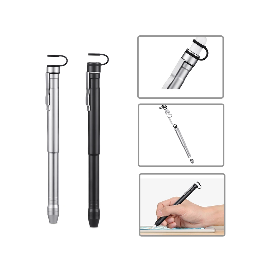 

Besegad Aluminum Protective Case Grade Built-in Clip Secures Cap Holder for iPad Pro 12.9 10.5 9.7 Apple Pencil iPencil Gadgets