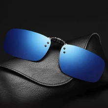 2019 Polarized Lens Clip on Sunglasses Over Men Retro Sun glasses Flip Up Glasses for Male 100% UV400 Protection Driving clip on uv400 protection resin lens attachment sunglasses medium