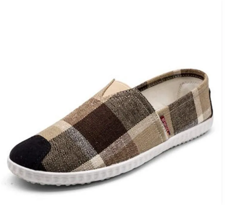 

Men canvas new spring autumn fashion men's shoes male breathable comfortable casual lazy shoes men slip on round toe flats