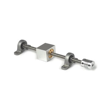 

3D Printer Guide Rail Parts-T8 Lead Screw 20/25/30/35/40/45/50cm Vertical 8mm Lead Screw Rod KP08 Bracket /Coupler/Nut Seat