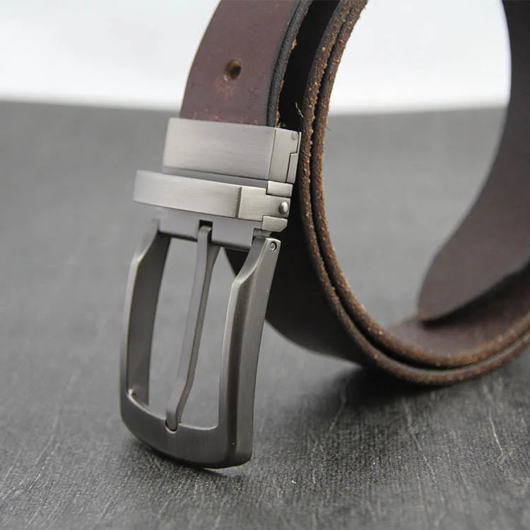 Мужские однотонные пряжки для ремня 35 мм Двусторонняя пряжка для мужчин Двусторонний кожаный ремень DIY Аксессуары матовая металлическая пряжка для ремня