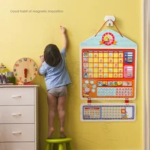 Поведение награда Chore ответственность диаграммы поведение доска для записей Детские Обучающие календарь Playboard