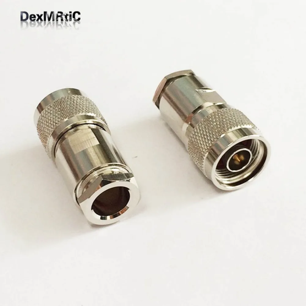 

1pc piece N Male Plug RF Coax Connector Clamp RG8,RG213,LMR400 Straight Nickelplated NEW wholesale