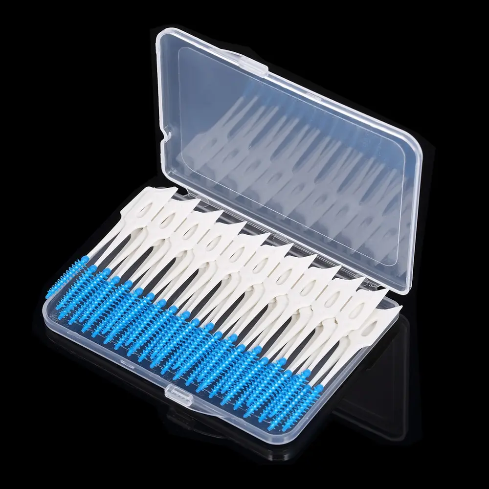 

40PCS/Pack Interdental Brush Toothpicks Plaque Removal Teeth Gums Massager Orthodontic Wire Brush Dental Cleaning Care Tools