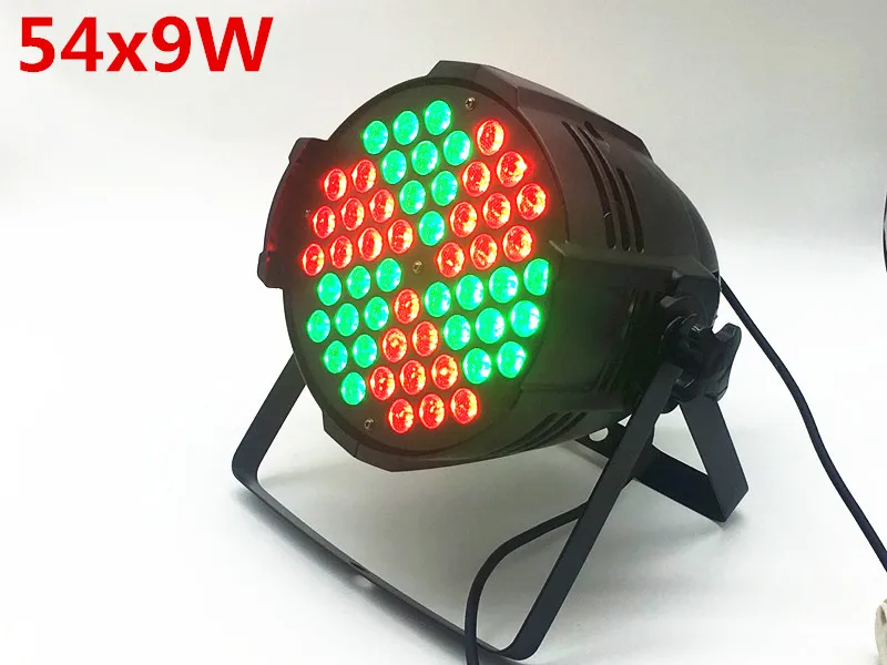 

Aluminum Shell 54x9W RGB 3in1 LED Par Light DMX Stage Light Business Light Professional Flat Palin KTV Disco DJ Light