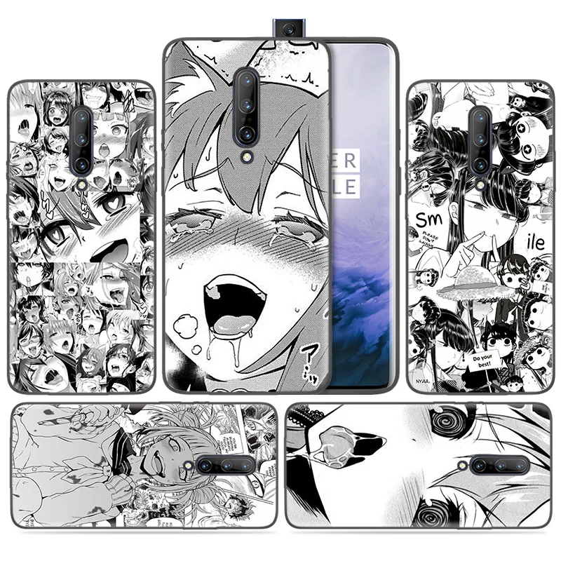 

Silicone Case for Oneplus 1+ 7 Pro 7Pro 6T 6 5G Black Dark Coque Shell Cell Phone Cover Mobile Bags Anime girl cartoon japan cut