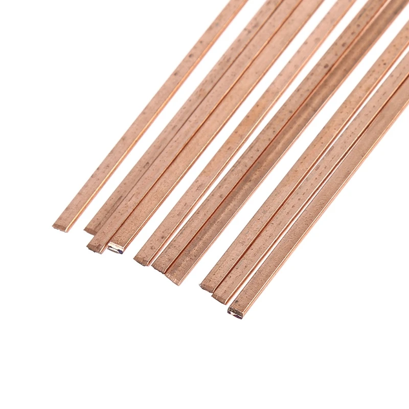 

10pcs Low Temperature Flat Soldering Rods For Welding Brazing Repair 3x1.3x400mm