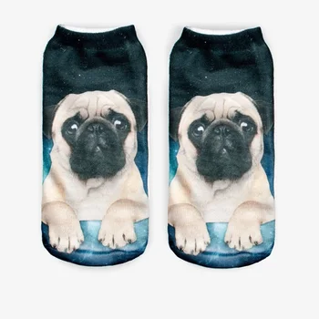 

sprouting pug printing socks