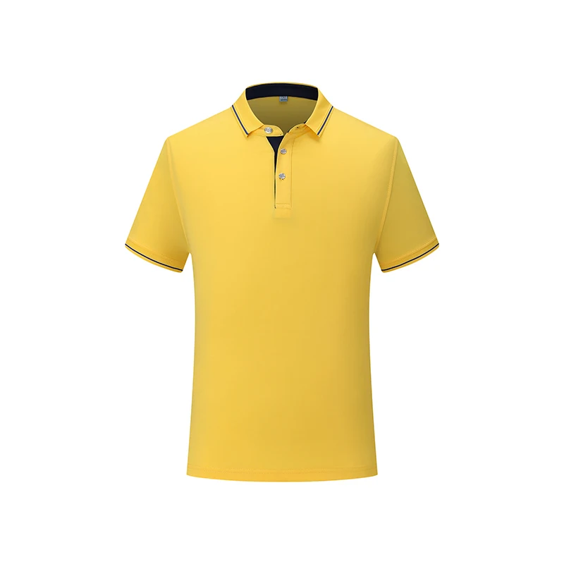 Adhemar дышащие рубашки для гольфа для мужчин/женщин модная рубашка-поло с воротником для бизнеса и спорта - Цвет: Yellow