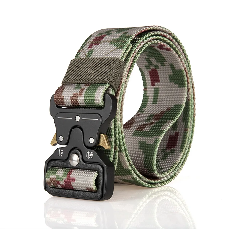 Мужское военное снаряжение, тактический дизайнерский ремень, мужские камуфляжные ремни, многофункциональные нейлоновые уличные ремни для мужчин, cinturones hombre - Цвет: Light Camouflage