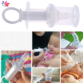 

New Baby Solid Food Utensils Squeeze Medicine Drops Dispenser Kids Pacifier Charger Needle Diet Cutlery Utensils-TwZ