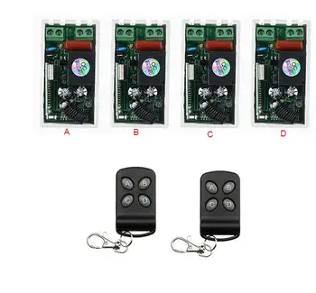 

AC 220 V 1CH Wireless Remote Control Switch System Receiver & 1~2 Remote 315mhz/433 mhz controle remoto