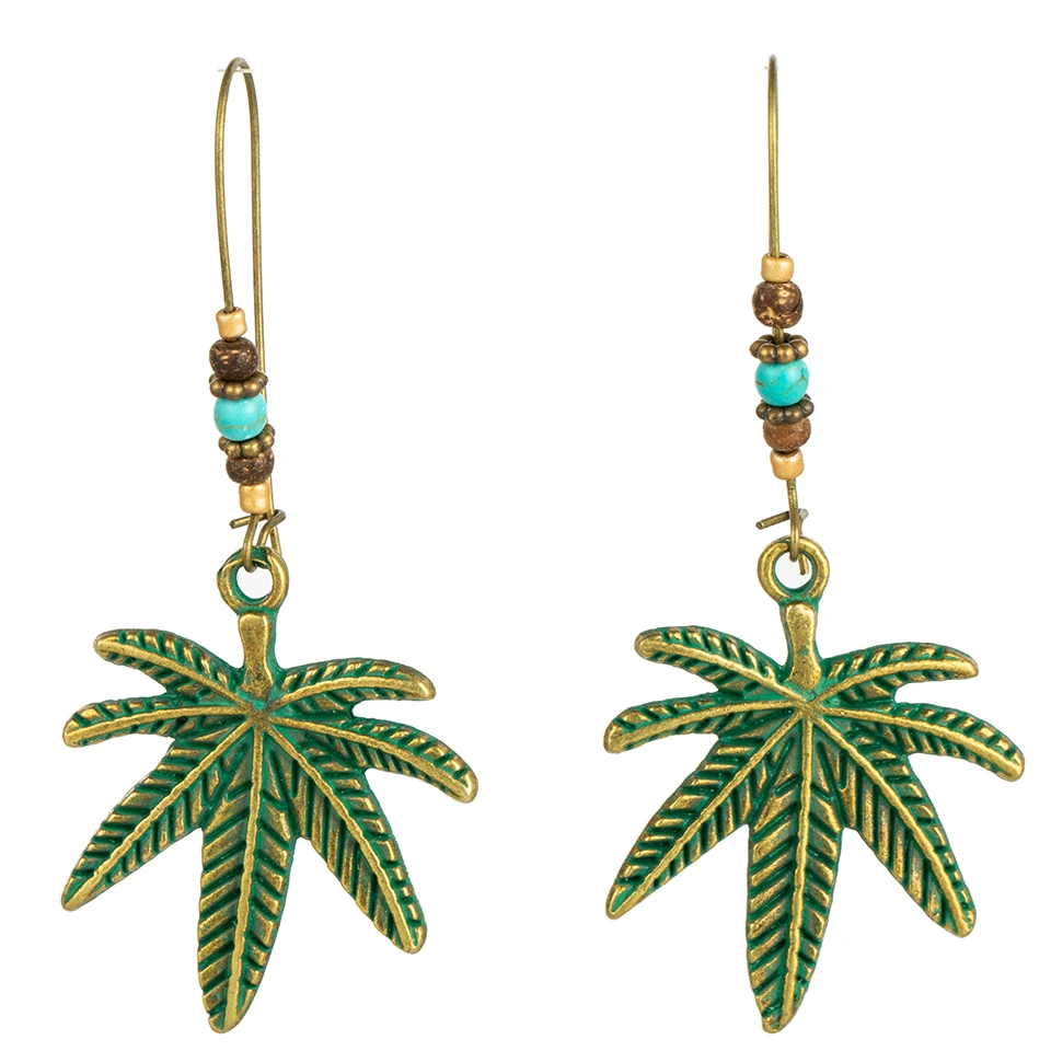 

Bohemian Vintage Coconut Tree Shaped Drop Earrings For Women Ethnic Boho Wooden Bead Hanging Dangle Earing 2019 Fashion Jewelry