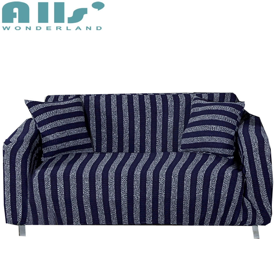 Buy Blue Stripes Universal Stretch Furniture Covers