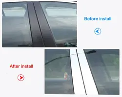 6 шт. полированный алюминий B C окна столб Post отделка комплект Крышка Накладка для BMW новый 5 серии G30 2017 2018 автомобиля внешний аксессуар
