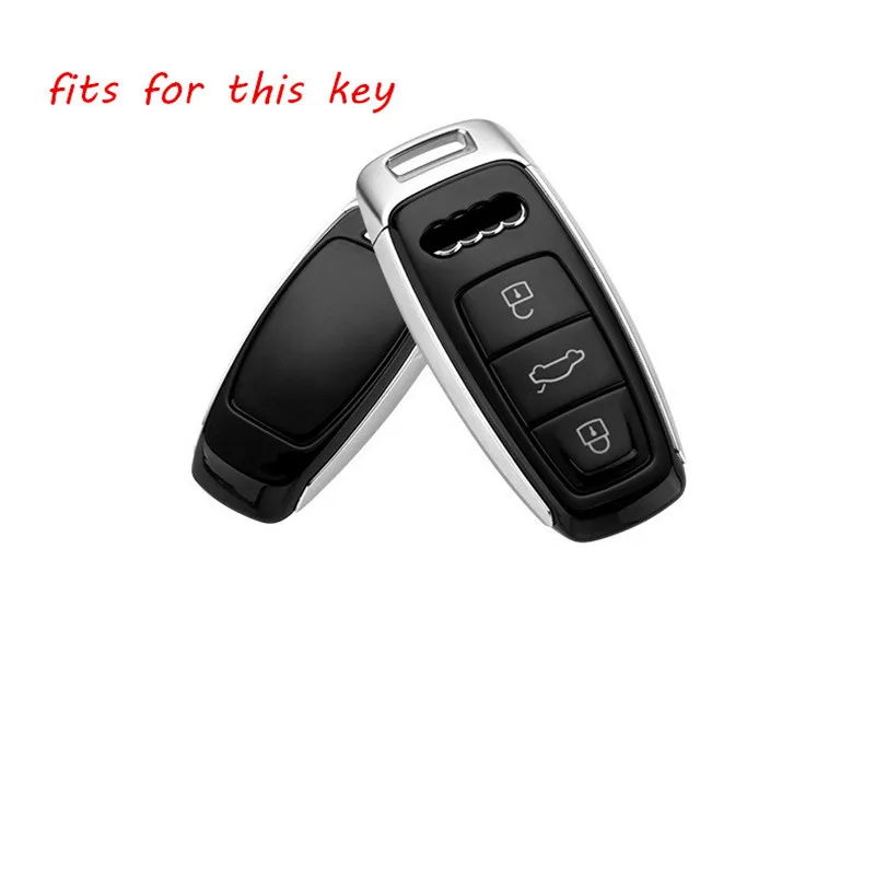 New-High-Quality-Aluminium-Alloy-Key-Cover-Case-Holder-For-AUDI-A8L-2018-FOB-Key-Pocket