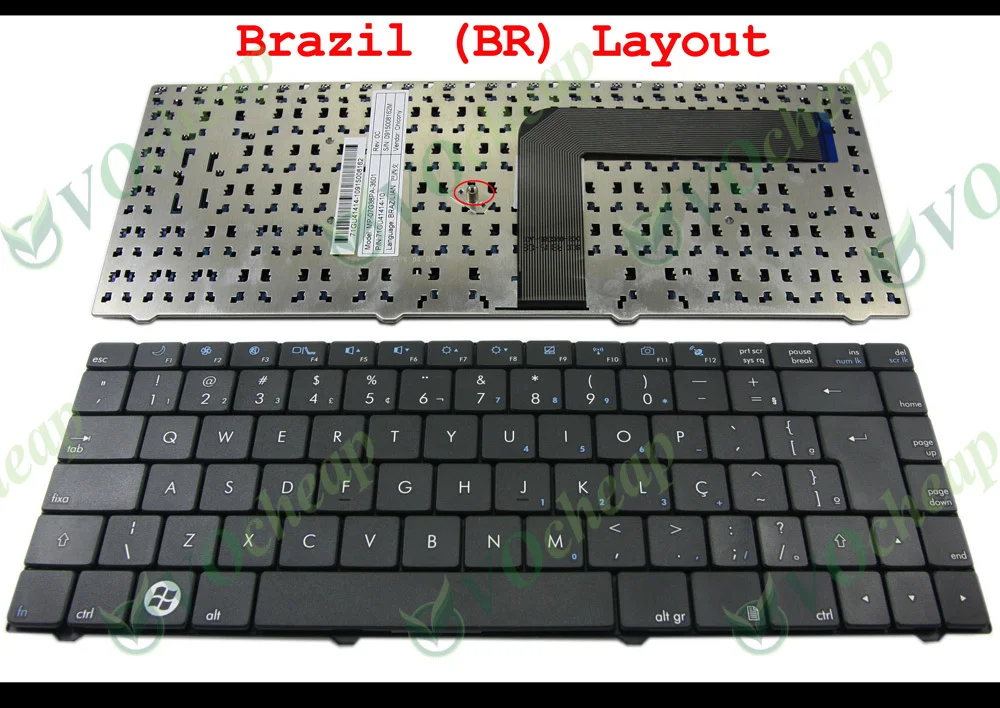 5 х ноутбук клавиатура Teclado Тетрадь Cce Wm52c T52c T31 J95 Intelbras I22 I210 черный бразильский вариант-MP-07G38PA-3601