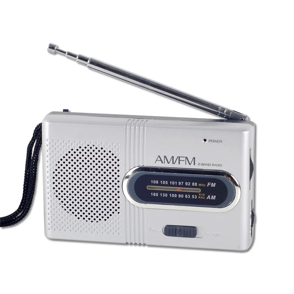 Telescopic Antenna Battery Powered Mini Portable Pocket AM FM Radio Receive BE