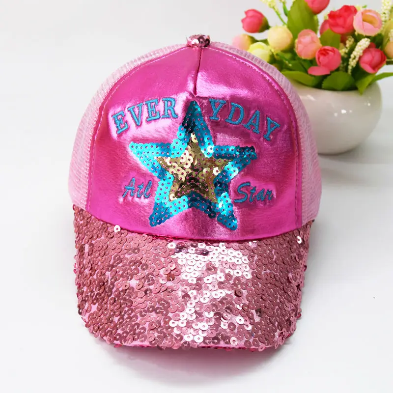 Новых Детей Способа shining star pattern Бейсбол Cap Hat Мальчики Девочки Дети Спорт Snapback Шляпы Хип-Хоп Шапки