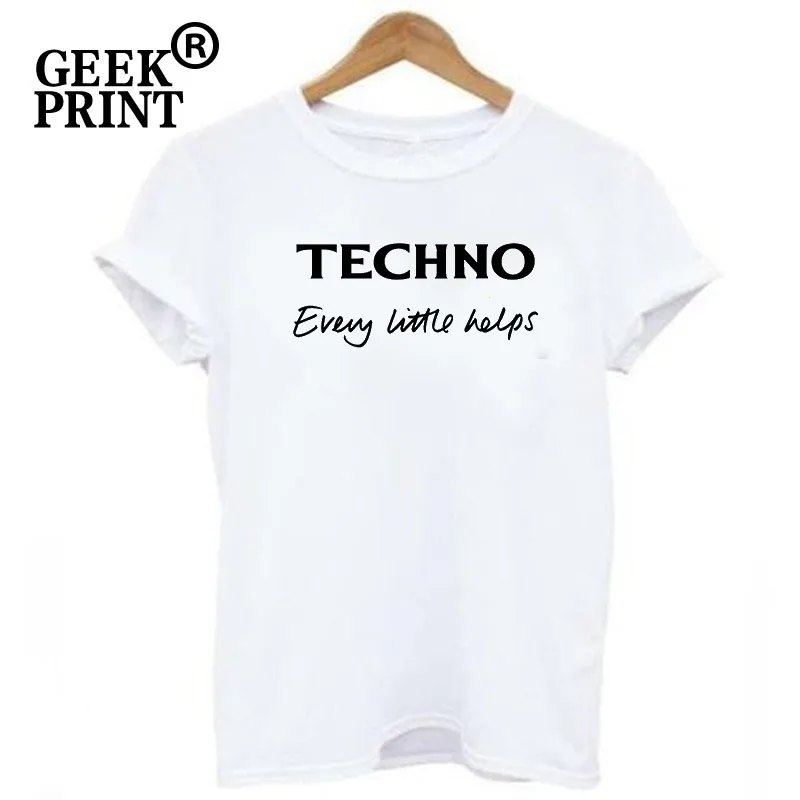 Women Tops TECHNO SLOGAN PRINTED T 