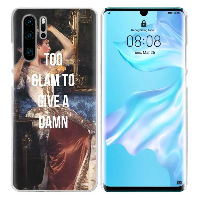 Забавный чехол Mona Lisa для huawei P20 P30 P Smart Nova 4 3i P10 P9 P8 mate 10 20 lite Pro Mini жесткий чехол для телефона из ПК