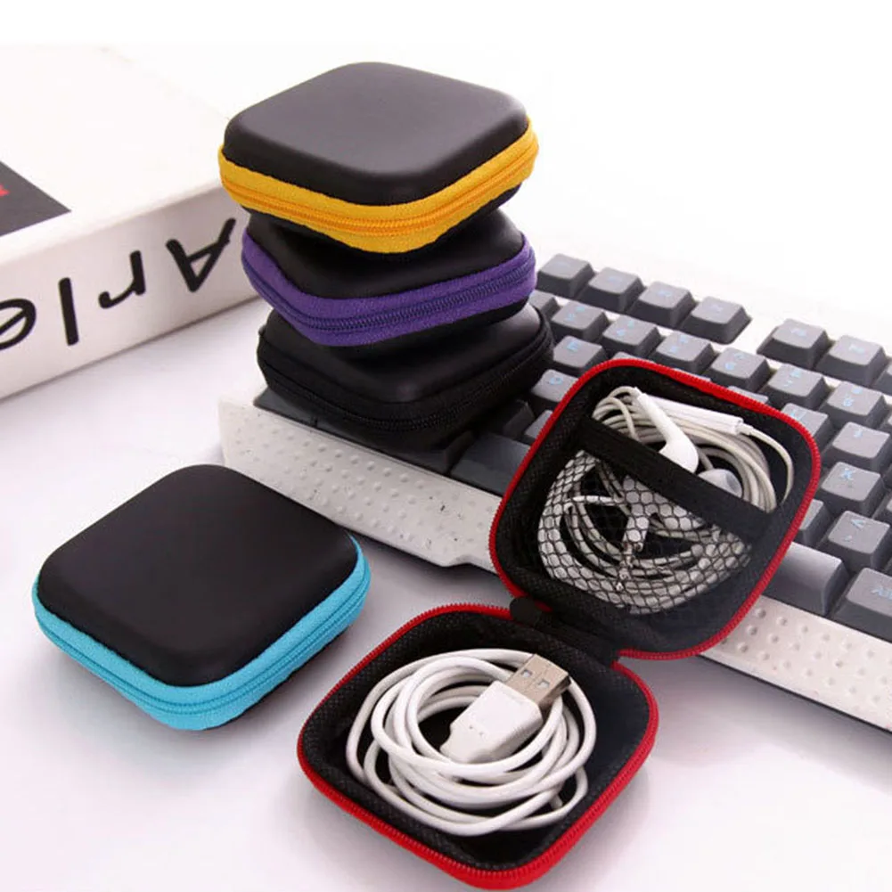 

Earphone Wire Storage Box Protective USB Cables Storage Bags Container Organizer Case