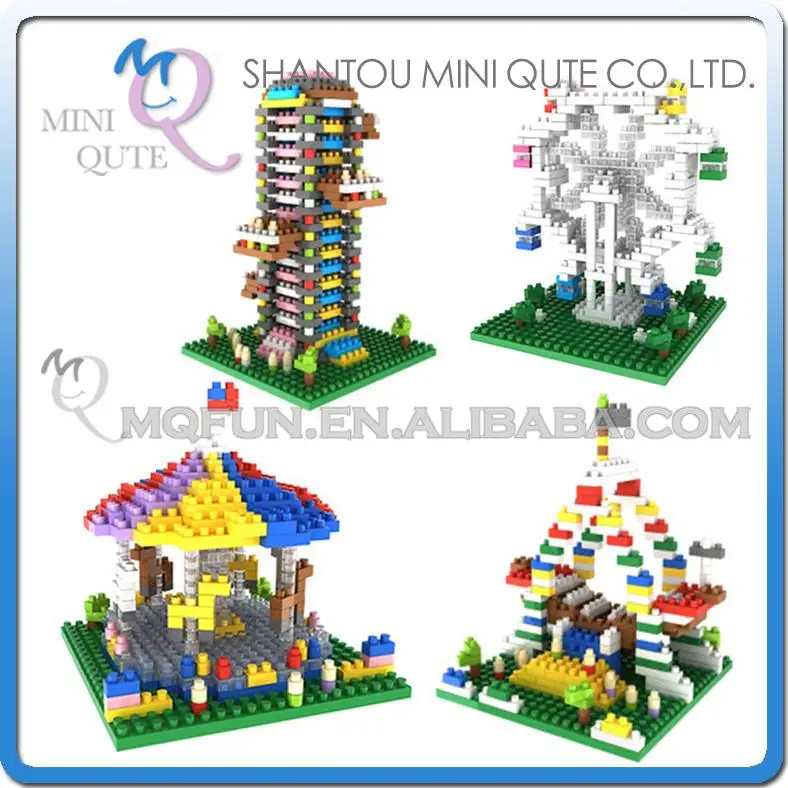 Оптовая продажа 120 шт./лот Mix 4 модели мини Qute Gem Crayon Shin-Chan пластиковые строительные