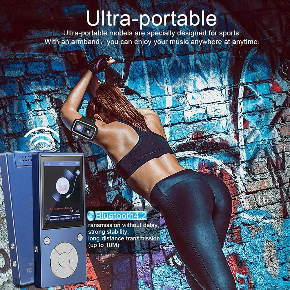 Оригинальная колонка mp4 плеер 16 ГБ HIFI Lossles Sound MP4 музыкальный с Bluetooth FM радио