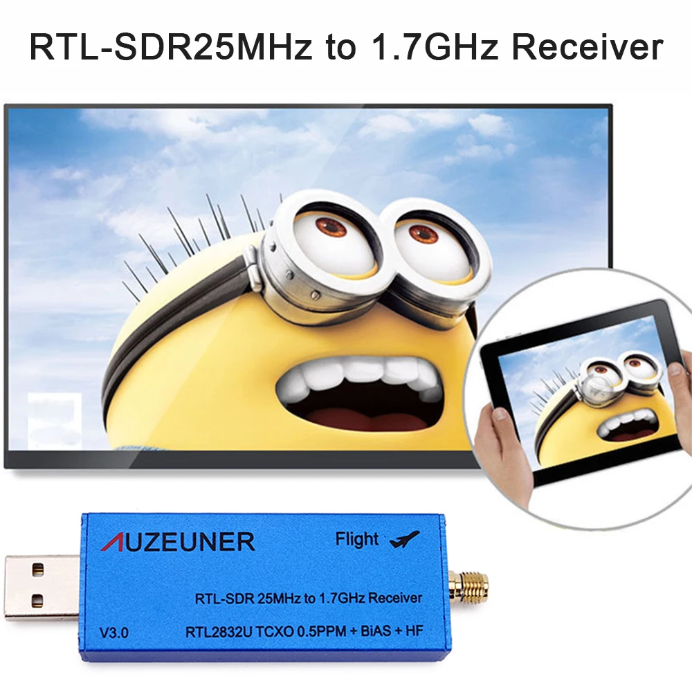 1 шт. RTL-SDR RTL2832U R828(R820T2 Upgrade) TCXO DAB