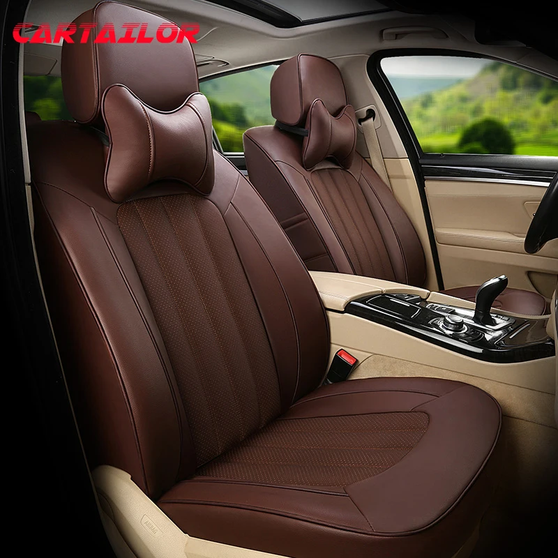 CARTAILOR Cowhide Automobiles Seat Covers Custom Fit for Lexus IS220