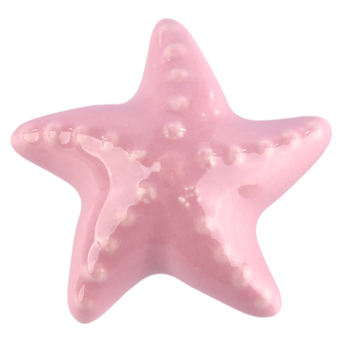 6 قطع مجموعة السيراميك لطيف نجم البحر على شكل مقابض لقطع الأثاث الإبداعية الباب مقابض خزانة للأطفال مجلس الوزراء لخزانة ملابس بأدراج الباب