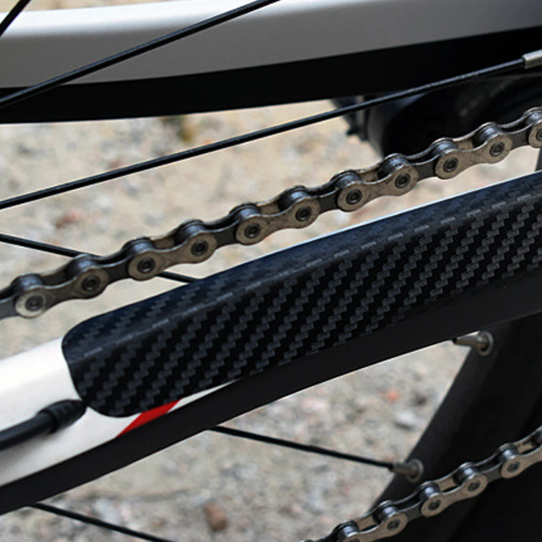 Скрытая велосипедная наклейка, съемная, 1 шт., устойчивая к царапинам, цепь для горного велосипеда, защитная рамка, цепь для велосипеда, защитная крышка