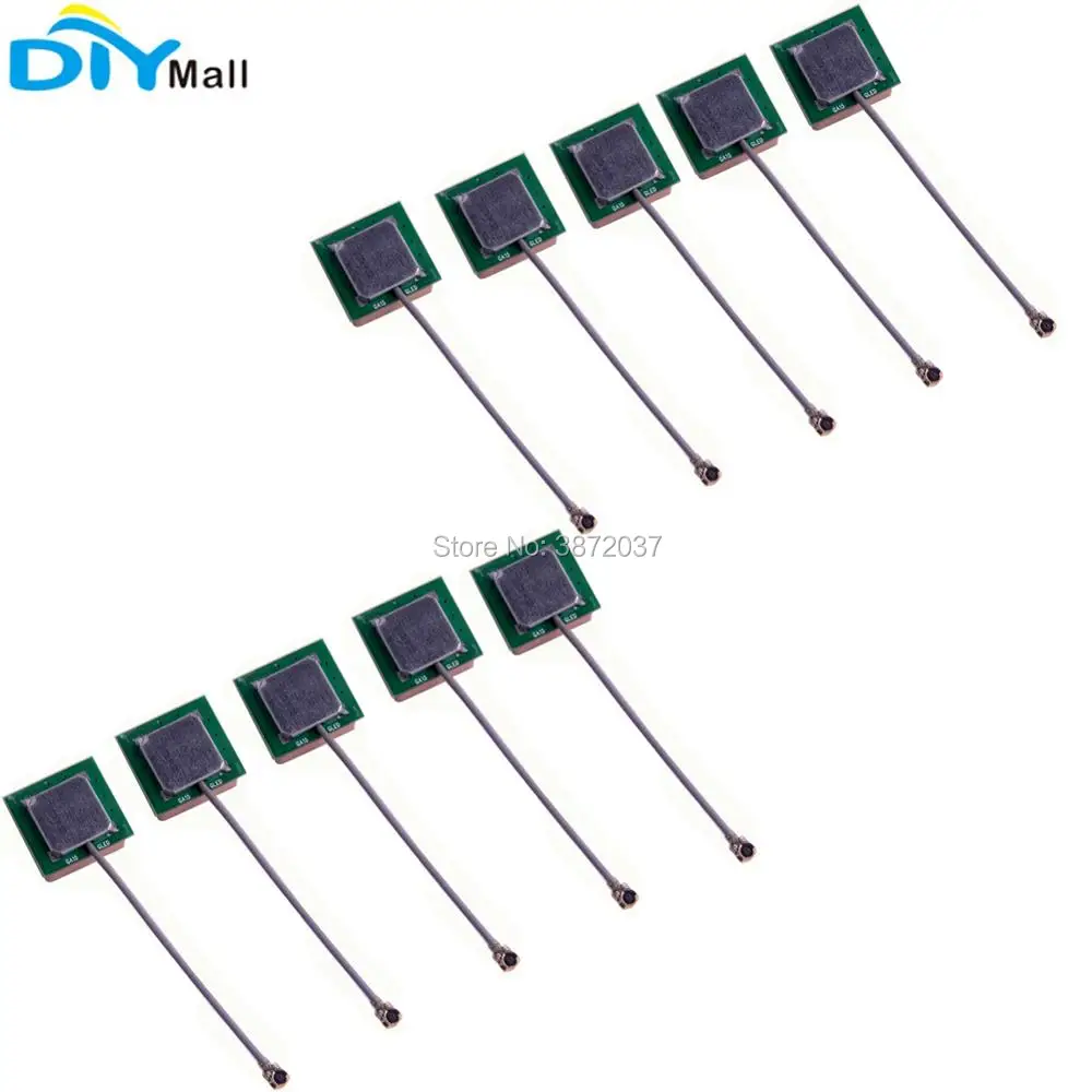 10pcs/lot 15X15X6mm GPS Passive Antenna 50ohms IPX Interface for Module | Электроника