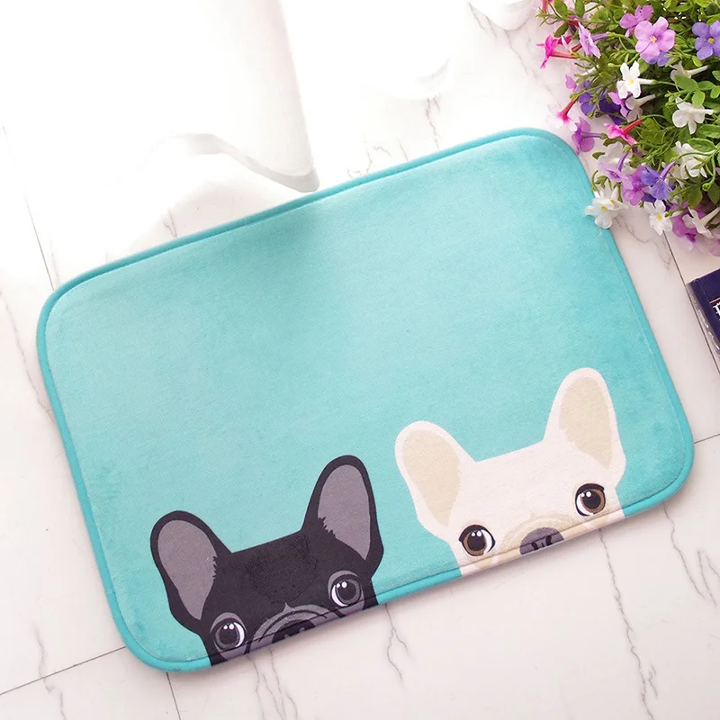 Dog Doormat Floor Mat Printed Carpet Kitchen Non-slip Mats Cartoon Bedroom Rug Living Room Bathroom Tapete | Дом и сад