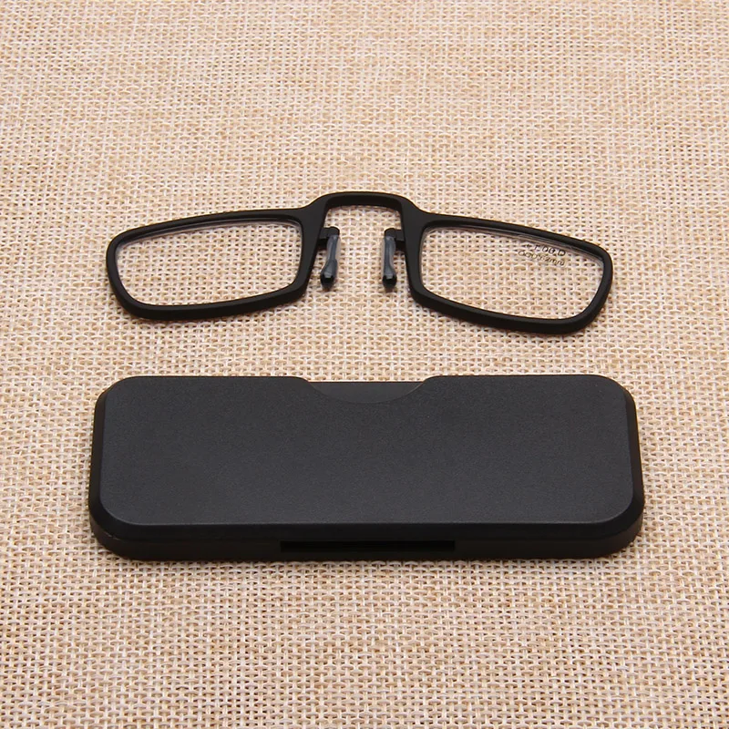 Box Free Rimless Nose Reading Glasses Men Women Eyeglasses Points For