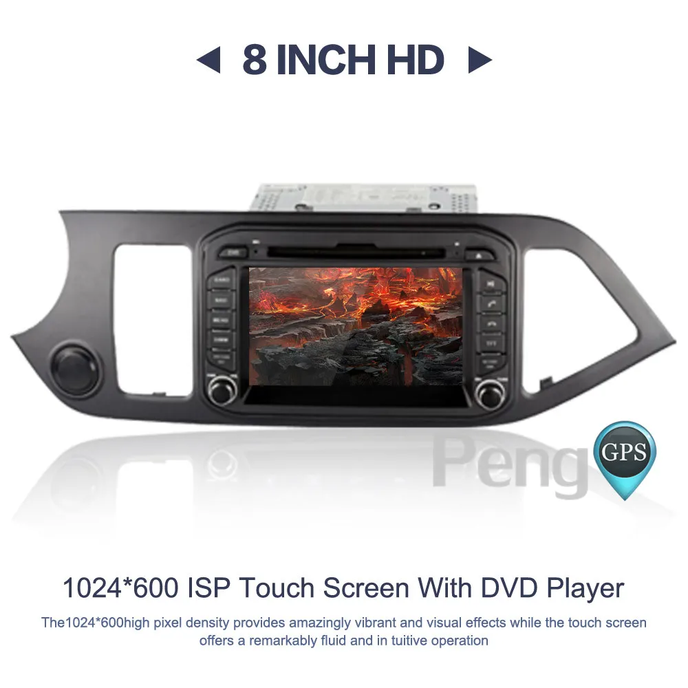 Best Android 8.0 Two Din Car GPS Radio for KIA PICANTO MORNING 2011-2016 GPS Navigation CD DVD Player Autostereo HIFI Music Unit 2 Best Android 8.0 Two Din Car GPS Radio for KIA PICANTO MORNING 2011-2016 GPS Navigation CD DVD Player Autostereo HIFI Music Unit 2