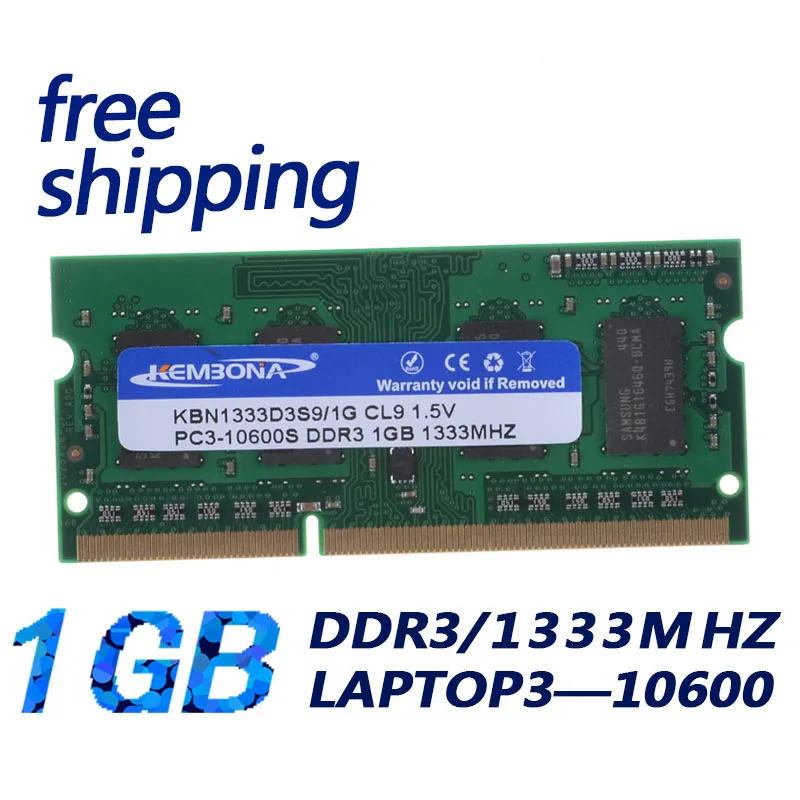 Kembona Фирменная Новинка герметичные DDR3 1gb1333mhz(для всех материнских плат) PC3-10600 1 ГБ ноутбука(ноутбук) оперативная память памяти/