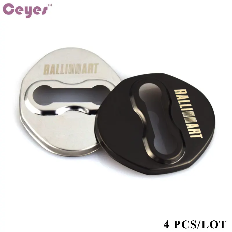 Car Styling Door Lock Decoration Protection Cover Case For Mitsubishi RalliArt Lancer 10 Ralli Art Outlander car door lock cover