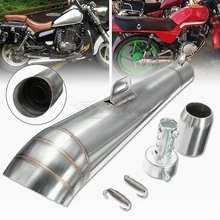 48,8 мм Модифицированная выхлопная труба для мотоцикла из нержавеющей стали, жареная труба, выхлопная труба, чем 150cc, меньше 1000cc, двойная выхлопная труба