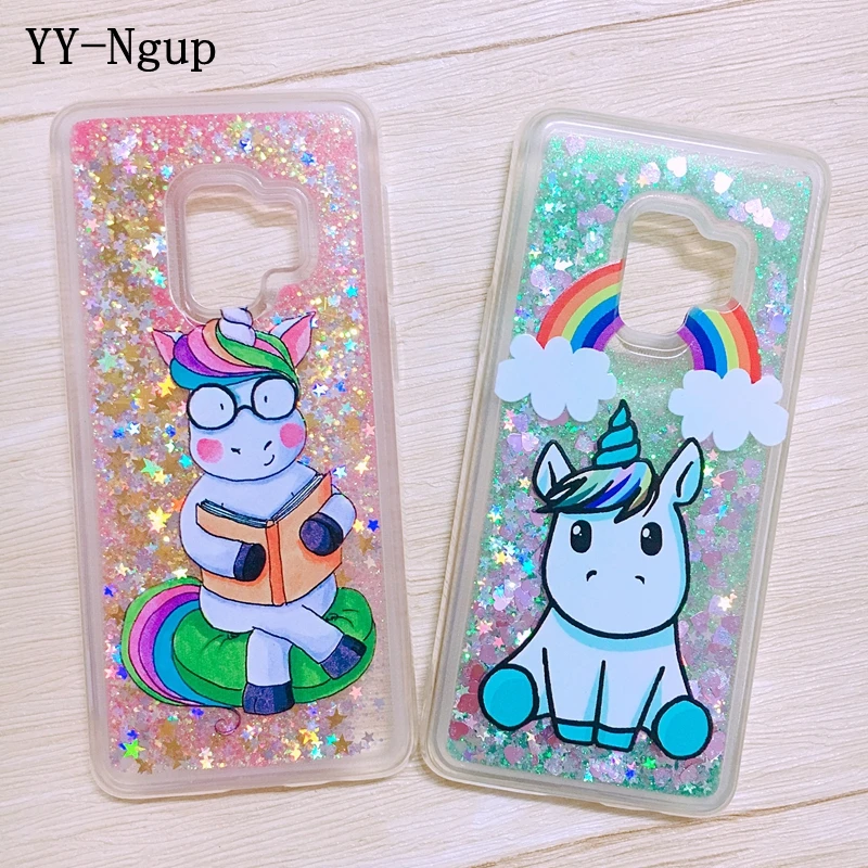 

Etui for Samsung S9 Case Cover Unicorn Liquid Quicksand Case on for Coque Samsung Galaxy S8 S9 Plus S6 S7 Edge S5 Telefoon Case